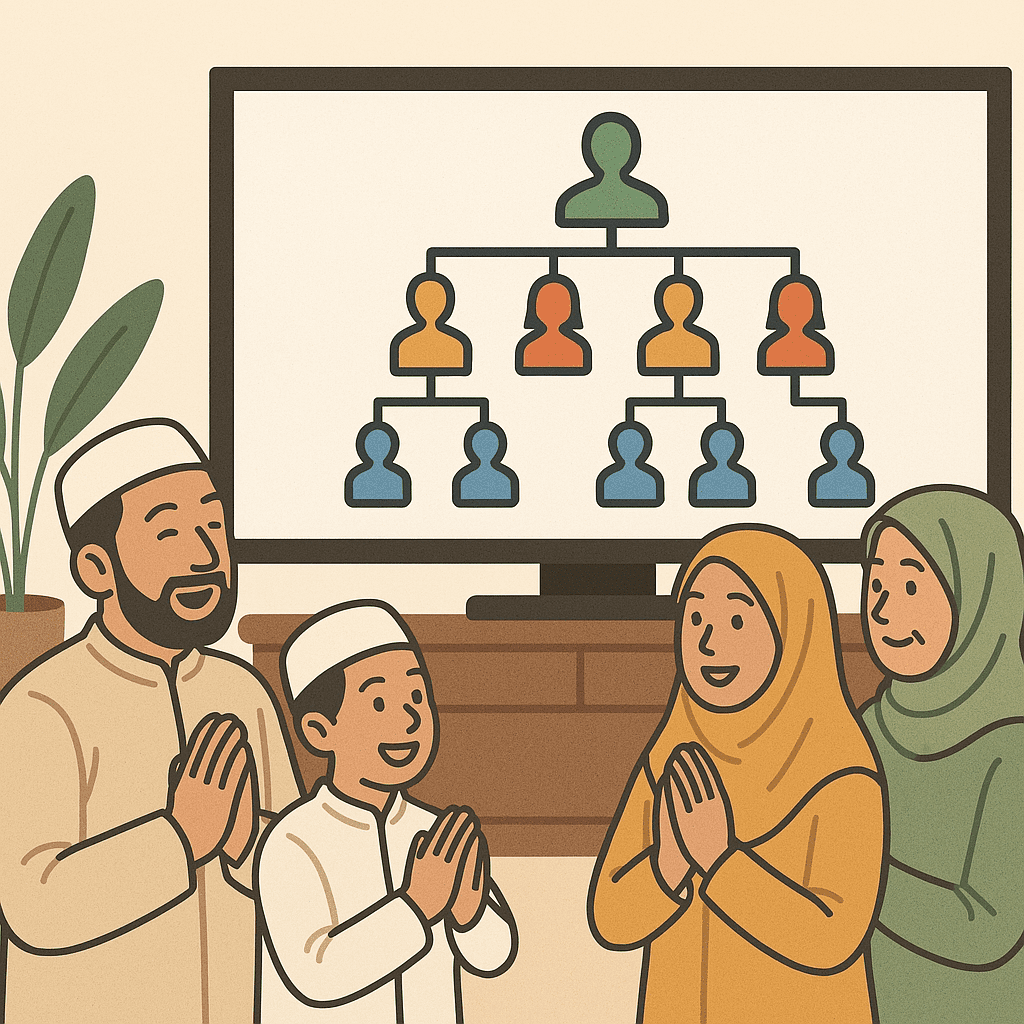 Menampilkan Diagram Silsilah Keluarga di Momen Berkumpul & Halal Bihalal